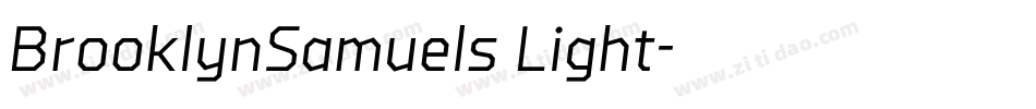 BrooklynSamuels Light字体转换